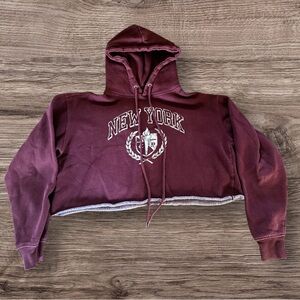 Wild Fable| Cropped New York Lounge Hoodie| Size S